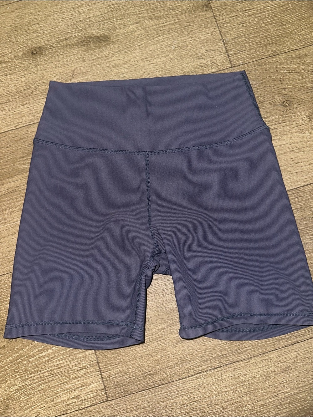 W I L O High-Waist Women's Active Bike Shorts — Navy Blue